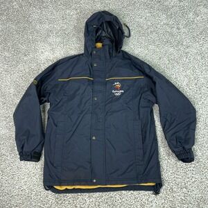 Vintage Line 7 Sydney 2000 Olympics Jacket Mens Large Blue Hooded Fleece Lined